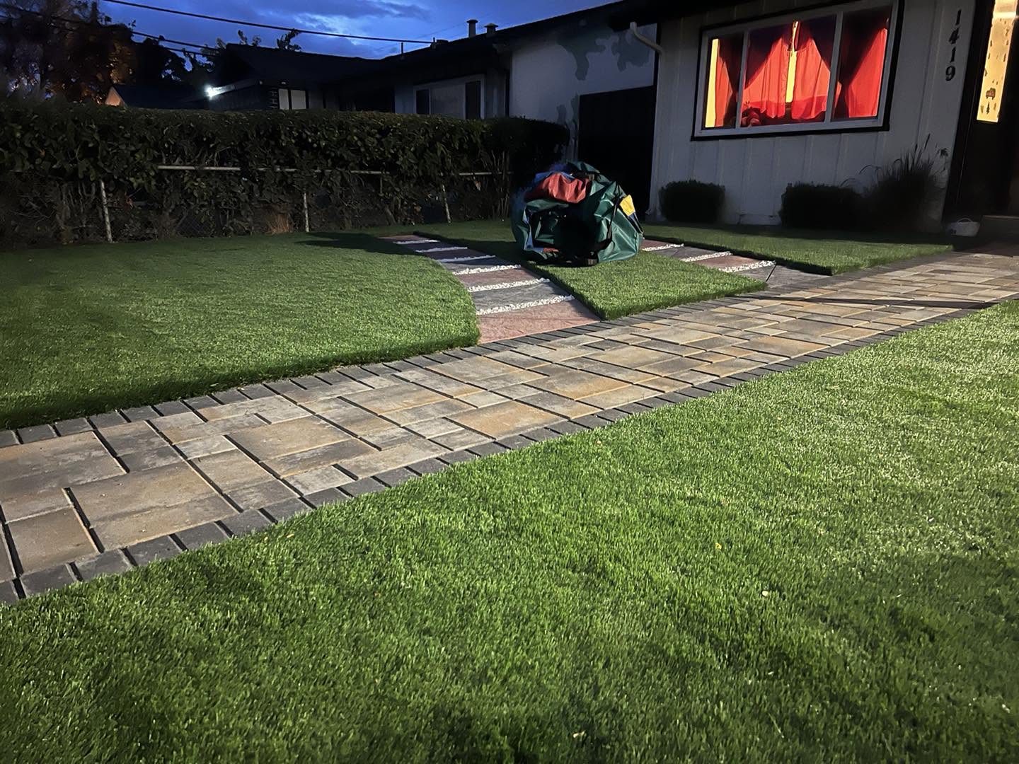 Paver walkway